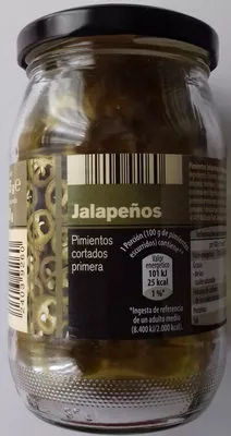 Jalapeños  335 g neto, 160 g escurrido, code 24039260