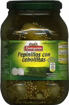 Pepinillos con miel Klostergarten 975 g (neto), 530 g (escurrido), 1062 ml, code 24039758