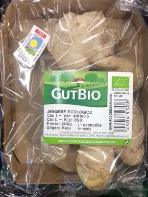 Jengibre ecologico GutBio 200 g, code 24045308