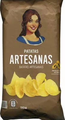 Patatas fritas lisas Artesanas Aldi 180 g, code 24045377