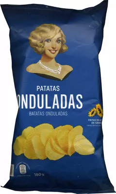 Patatas onduladas Aldi 180 g, code 24045438