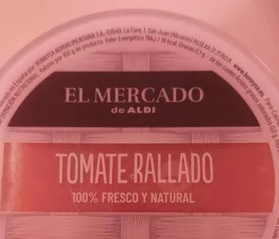 Tomate rallado el mercado de aldi , code 24046923