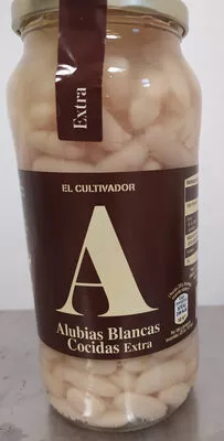 Alubias blancas cocidas en conserva El Cultivador 580 g (neto), 400 g (escurrido), 580 ml, code 24050142