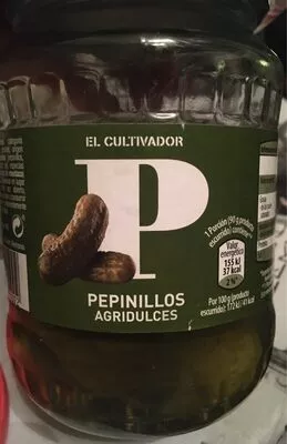 Pepinillos agridulces El Cultivador 670 (neto), 360 (escurrido), 720 ml, code 24051002