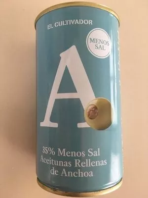 Aceitunas rellenas de anchoa El Cultivador 350 g, code 24051569