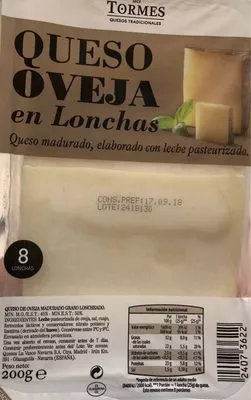 Queso oveja en lonchas Caminos del Tormes , code 24073622