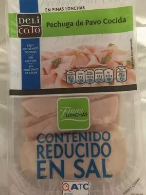 Pechuga de pavo cocida (reducida en sal) Delicato 150 g, code 24080590