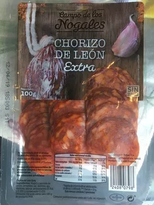 Chorizo de León extra Campo de los Nogales 100 g, code 24080798