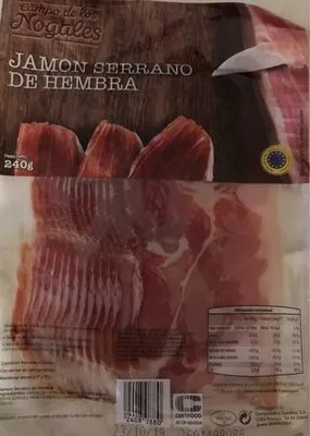 Jamon serrano de hembra Campo de los Nogales 240 g, code 24080880