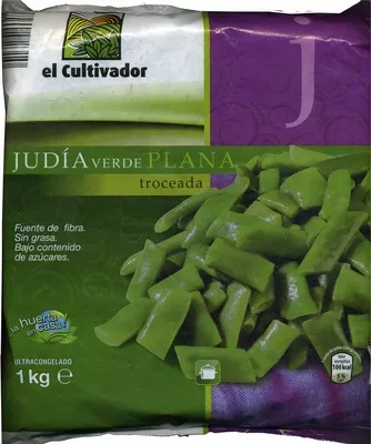 Judia verde plana troceada El Cultivador 1 Kg, code 24082310