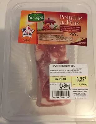 Poitrine de porc Socopa , code 2409262021125