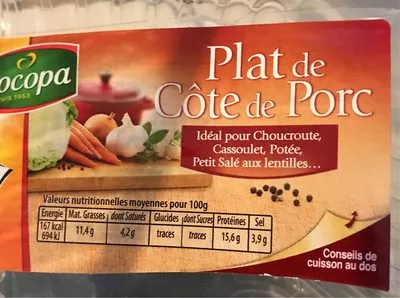 Plat de côte de porc Socopa , code 2409299038059