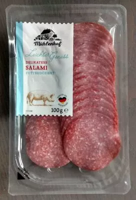 Delikatess Salami fettreduziert Mühlenhof 100 g, code 24163590