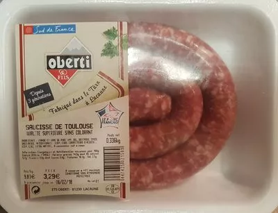 Saucisse de Toulouse Oberti Et Fils 0,336 kg, code 2447435021589