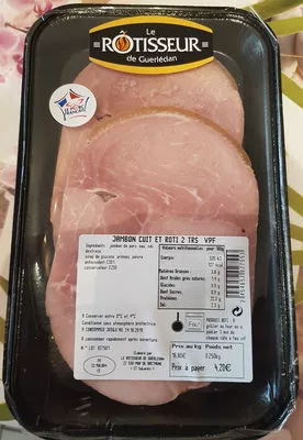 Jambon cuit et rôti Le Rotisseur de Guerlédan 250g, code 2454652027553