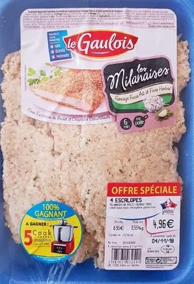 Les Milanaises de Poulet Fromage Frais Le Gaulois , code 2481831032541