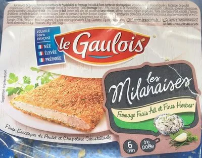 Les Milanaises Fromage frais et fines herbes Le Gaulois , code 2481831042908