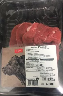 Bistec 1ªA anoll bonpreu , code 2502605004585