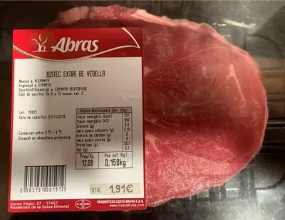 Bistec extra de vedella Abras , code 2503151001912