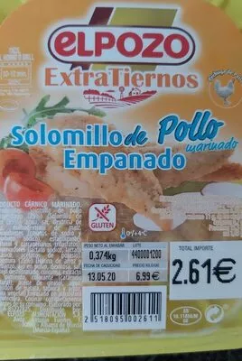 Solomillo de pollo empanado Elpozo , code 2518095002611