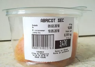 Abricot Sec Grand Frais Vrac, code 2600110022763