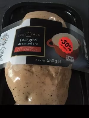 Foie gras de canard cru Excellence 550 g, code 26078410