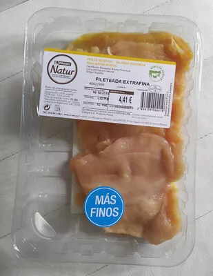 Pechuga de pollo fileteada extrafina Eroski , code 2626170004419