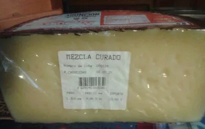 queso mezcla curado 1,310 kg, code 2629140013039