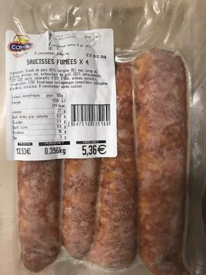 Saucisses fumées Copia 396g, code 2647510035160