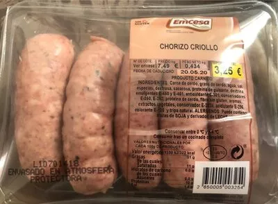 Chorizo Criollo Emcesa , code 2650005003254