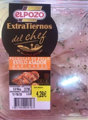 Pechugas de pollo estilo asador elpozo , code 2651800005511