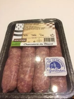 Saucisses a l ancienne coupees aux couteaux Charcuterie Du Blavet 462 g, code 2654209031099