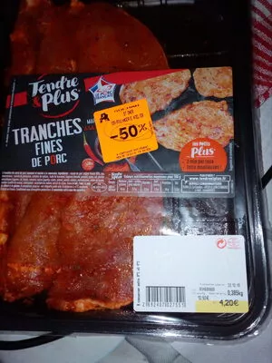 Tranches de porc marinées à la mexicaine Tendre & Plus 385 g (6 tranches), code 2692407027551