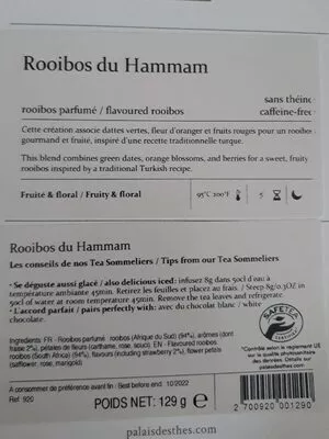 Rooibos du Hammam  , code 2700920001290