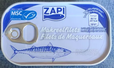 Filets de maquereaux Zapi 125g, code 27015100