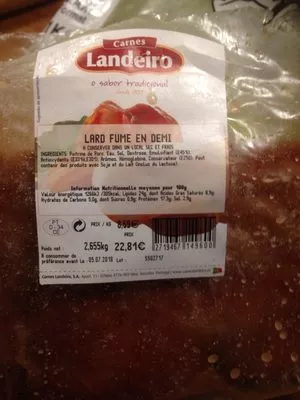 Lard fumé Landeiro , code 2719467149600