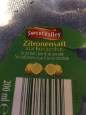 Zitronensaft Aus Konzentrat Sweet Valley 200ml, code 28140955