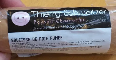 Saucisse de foie fumée Thierry Schweitzer Variable, code 2862728014695