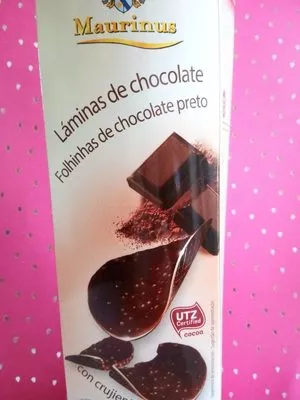 Láminas de chocolate Maurinus 125 g, code 29039821