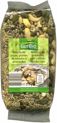 Pipas de girasol crudas GutBio 275 g, code 29046829