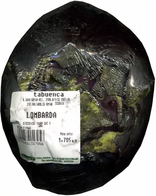 Lombarda Tabuenca 1 pieza, 1,705 Kg, code 2929450017056