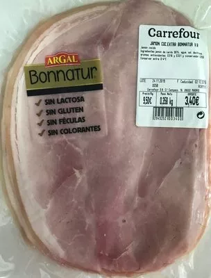 Jamon cocido extra Bonnatur Carrefour , code 2945252003400