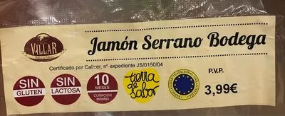 Jamón Serrano Bodega Villar , code 2960619003992