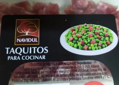 Taquitos para cocinar jamon Navidul 2 x 60 g, code 2965592000006