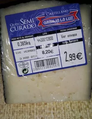 Queso semicurado granja la luz , code 2980233002997