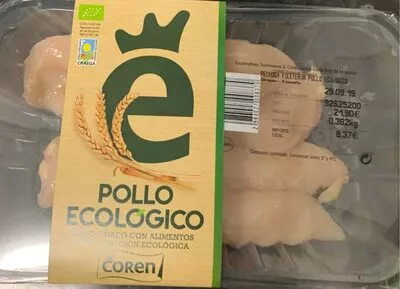 Pechuga fileteada de pollo ecologico coren , code 2984027008370