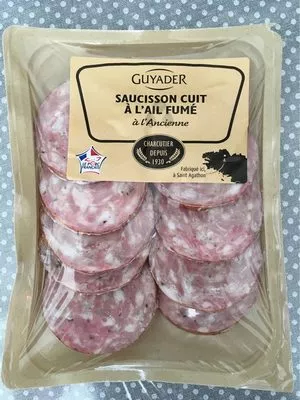 Saucisson Cuit à l'Ail Fumé Guyader 160 g, code 3016740106299