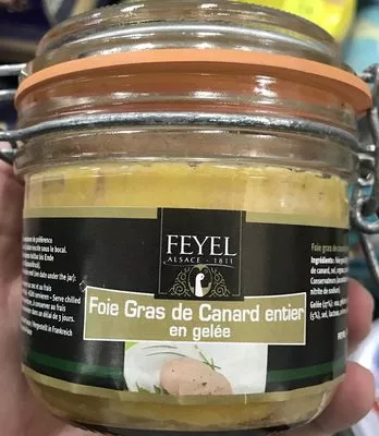 Foie Gras de Canard entier en gelée Feyel 180 g, code 3018250123865