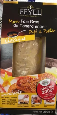 Foie gras de canard entiet Feyel 250 g, code 3018251430009