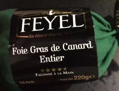 Foie gras de canard entier Feyel 220 g, code 3018251472009